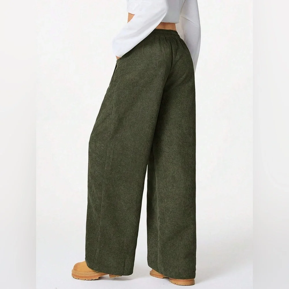 Wide Leg Drawstring Pants - Picture 6 of 12